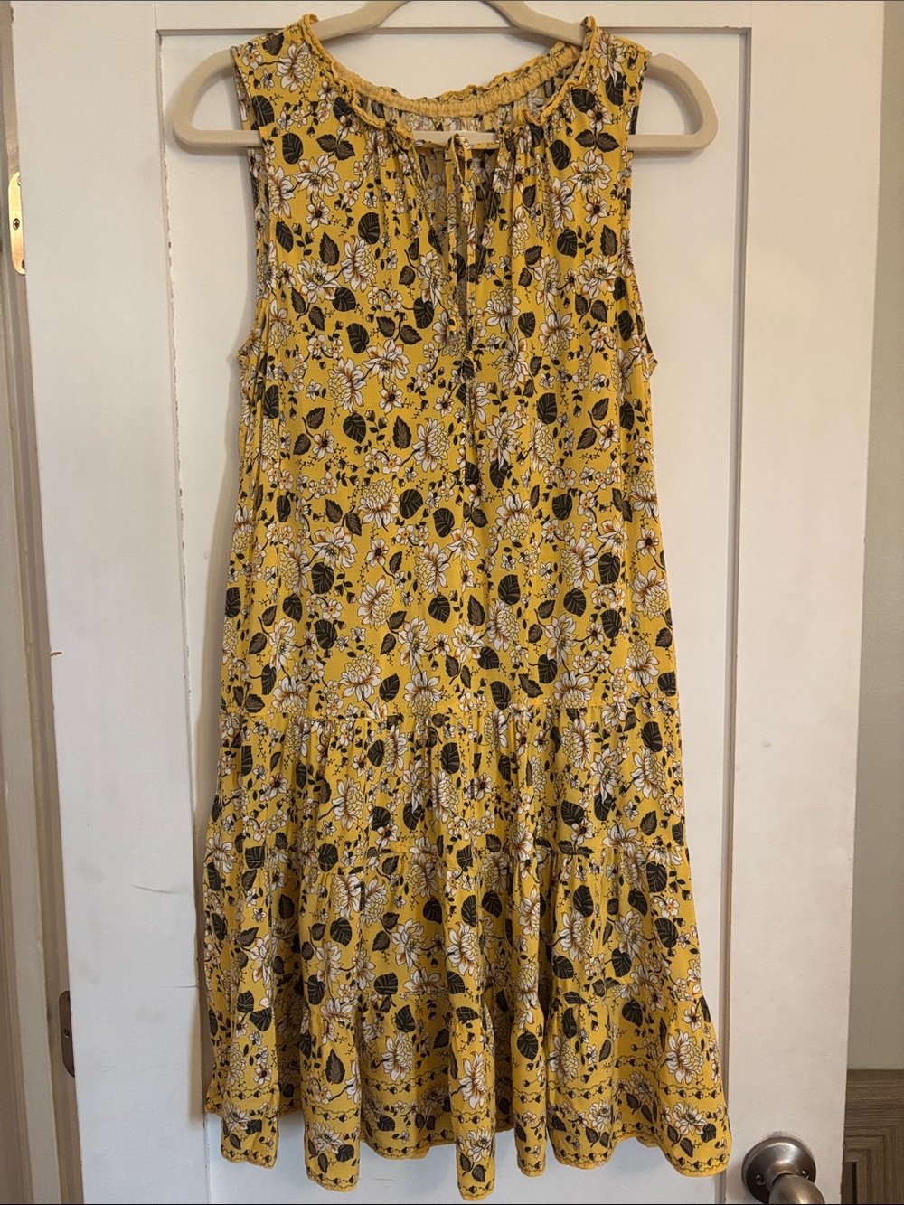 Max Studio | Midi Yellow Floral Dress